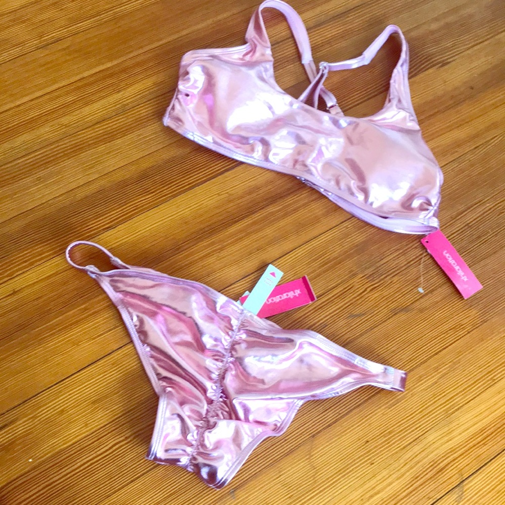 Metallic Pink Bikini
